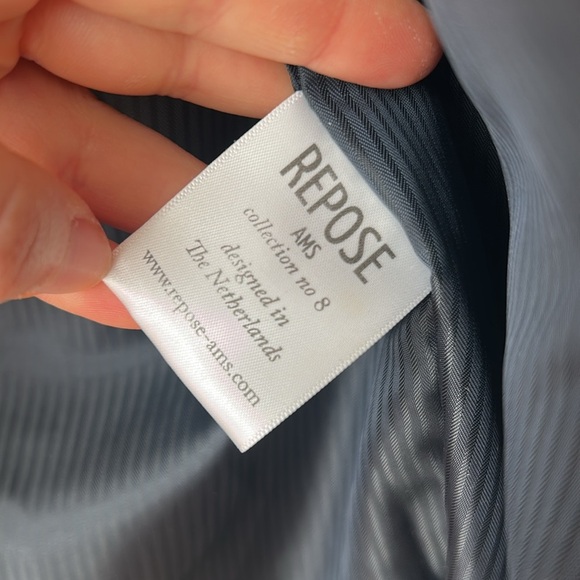 Repose AMS girls size 6 peacoat wool mohair alpaca blend red plaid - Picture 5 of 8